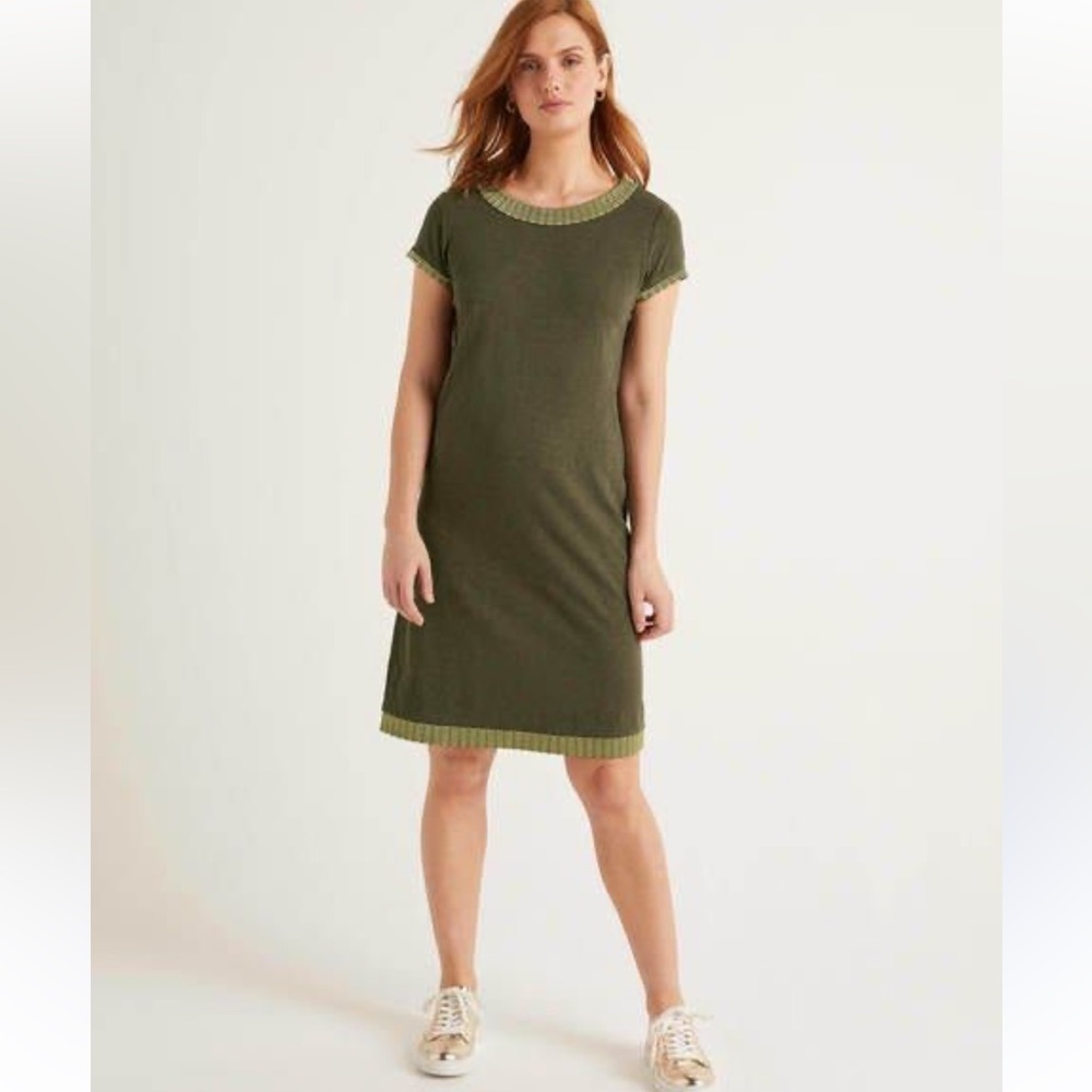 Boden NWT Sena Embroidered Jersey Dress size 10L